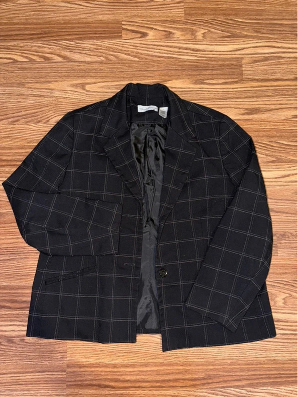 Alfred Dunner Checkered Blazer
